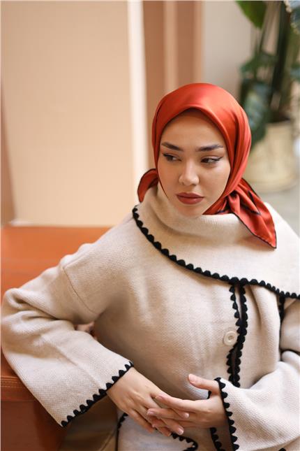 Silk Home Düz Micro Saten Eşarp 28010-13