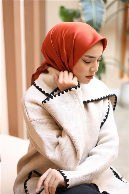 Silk Home Düz Micro Saten Eşarp 28011-13