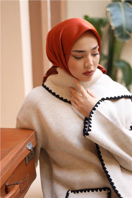 Silk Home Düz Micro Saten Eşarp 28011-13