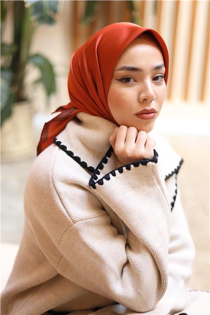 Silk Home Düz Micro Saten Eşarp 28011-13