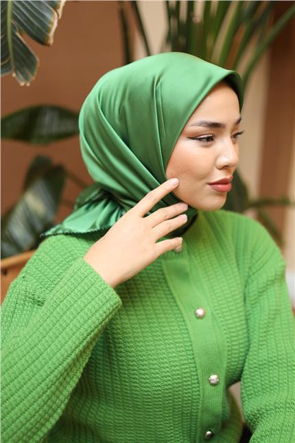 Silk Home Düz Micro Saten Eşarp 28012-14