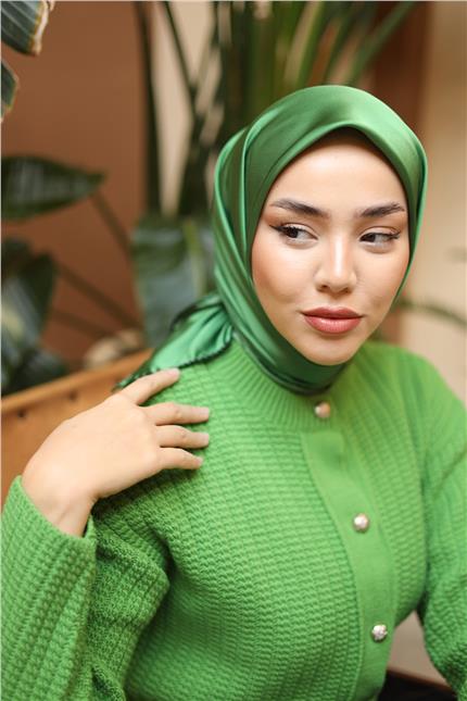 Silk Home Düz Micro Saten Eşarp 28012-14