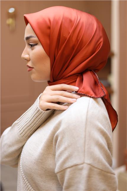 Silk Home Düz Micro Saten Eşarp 28012-13