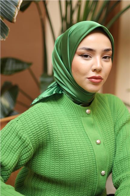 Silk Home Düz Micro Saten Eşarp 28012-14