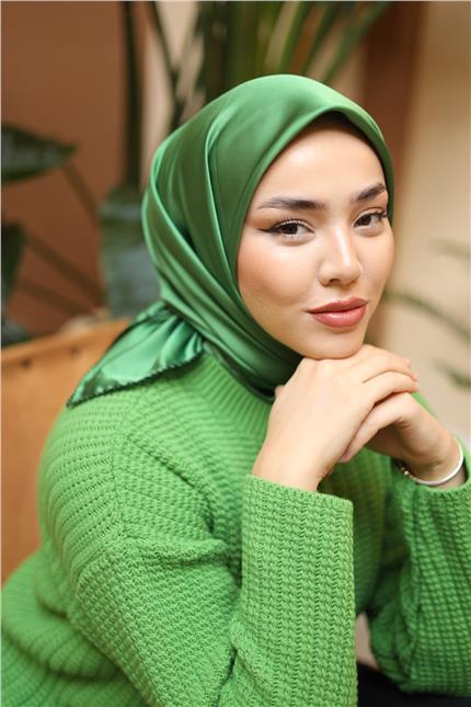 Silk Home Düz Micro Saten Eşarp 28012-14