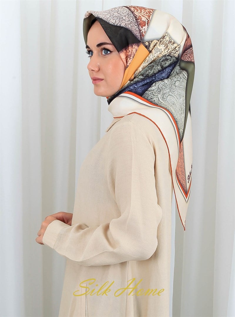 Silk Home %100 Twill İpek Eşarp 11268-10