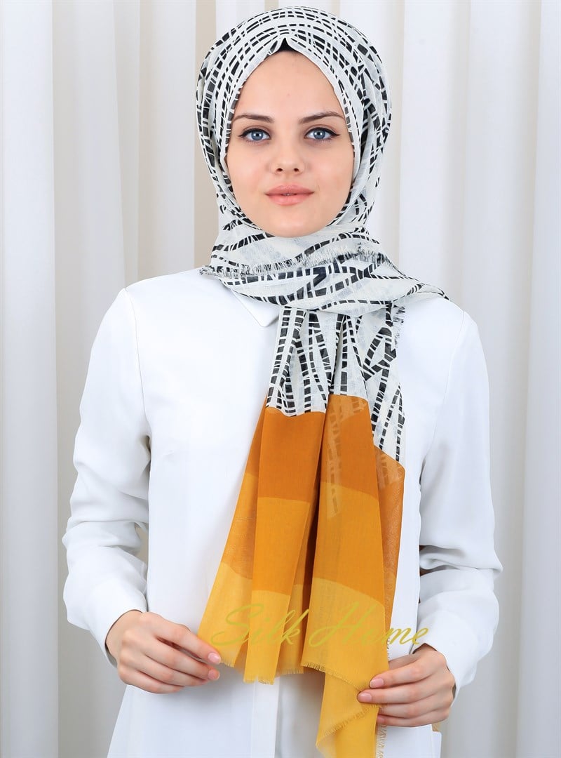 Silk Home Desenli Haiti Şal 180818-05