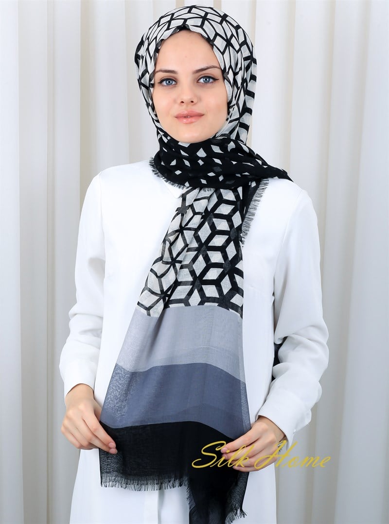 Silk Home Desenli Haiti Şal 180820-07