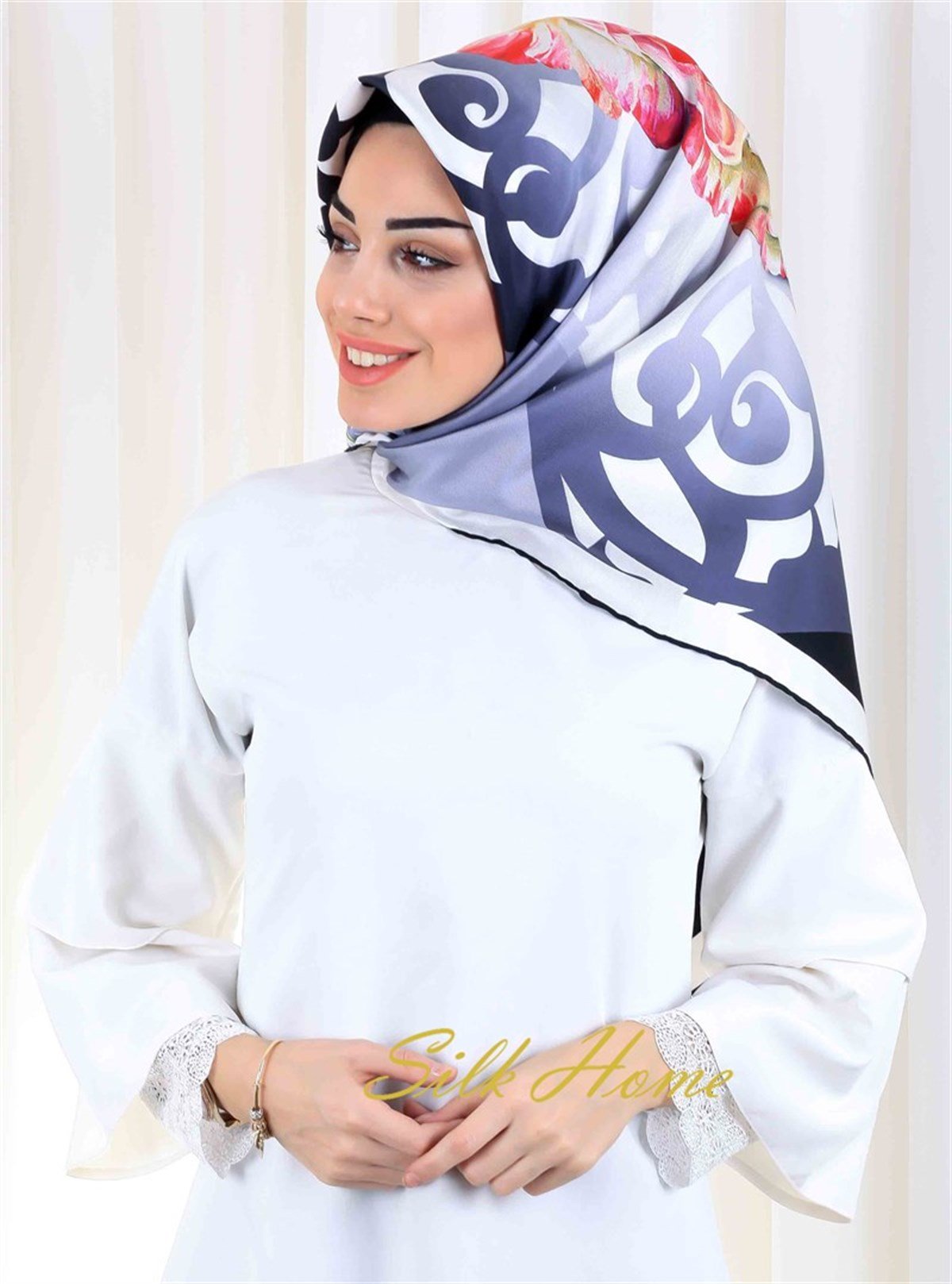 Silk Home %100 Twill İpek Eşarp 10874-17