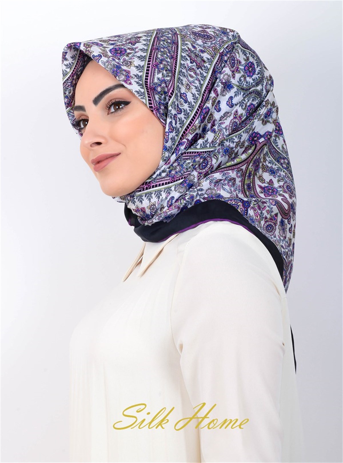 Silk Home %100 Vual İpek Eşarp 90103-12