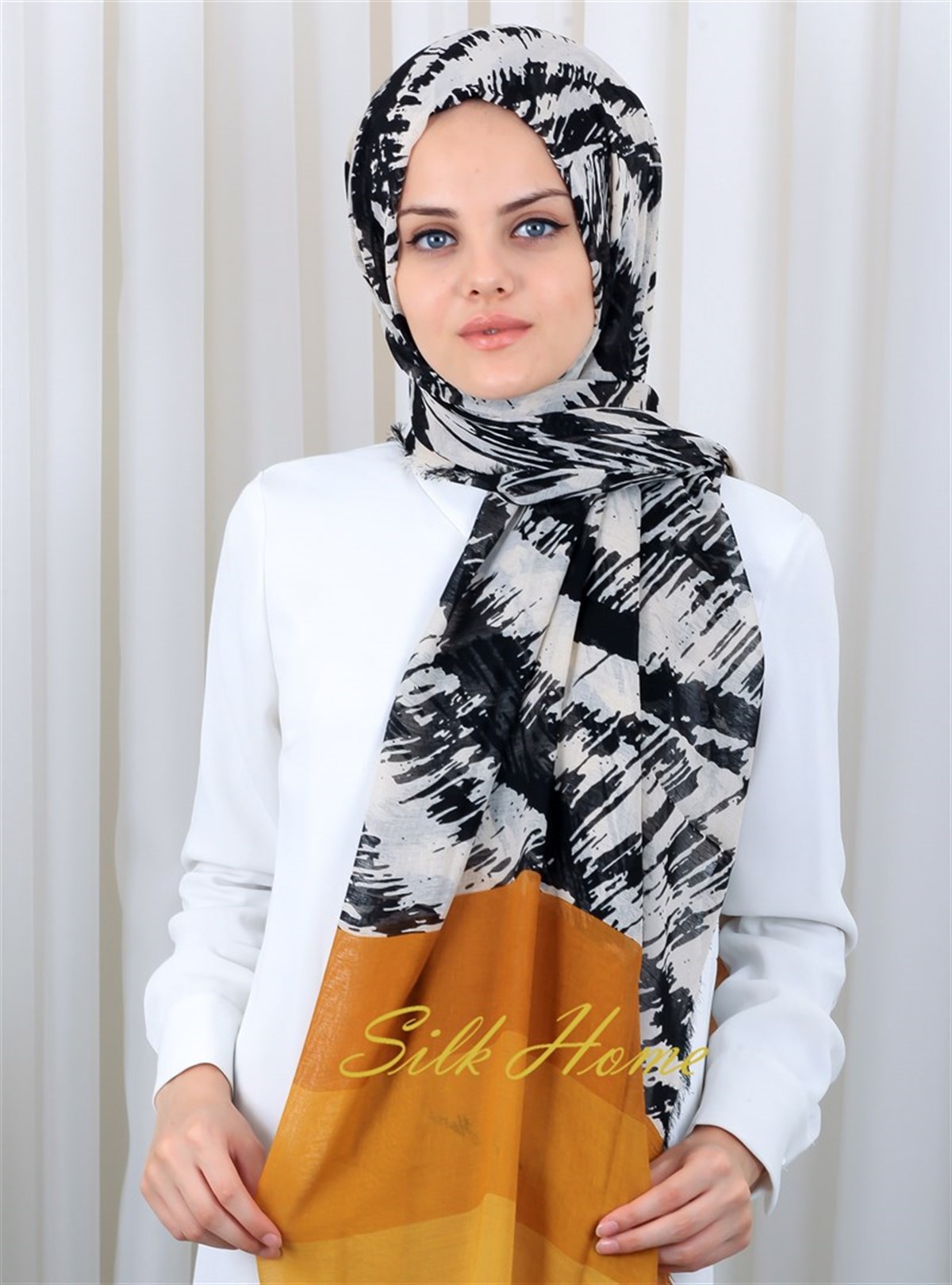 Silk Home Desenli Haiti Şal 180819-10
