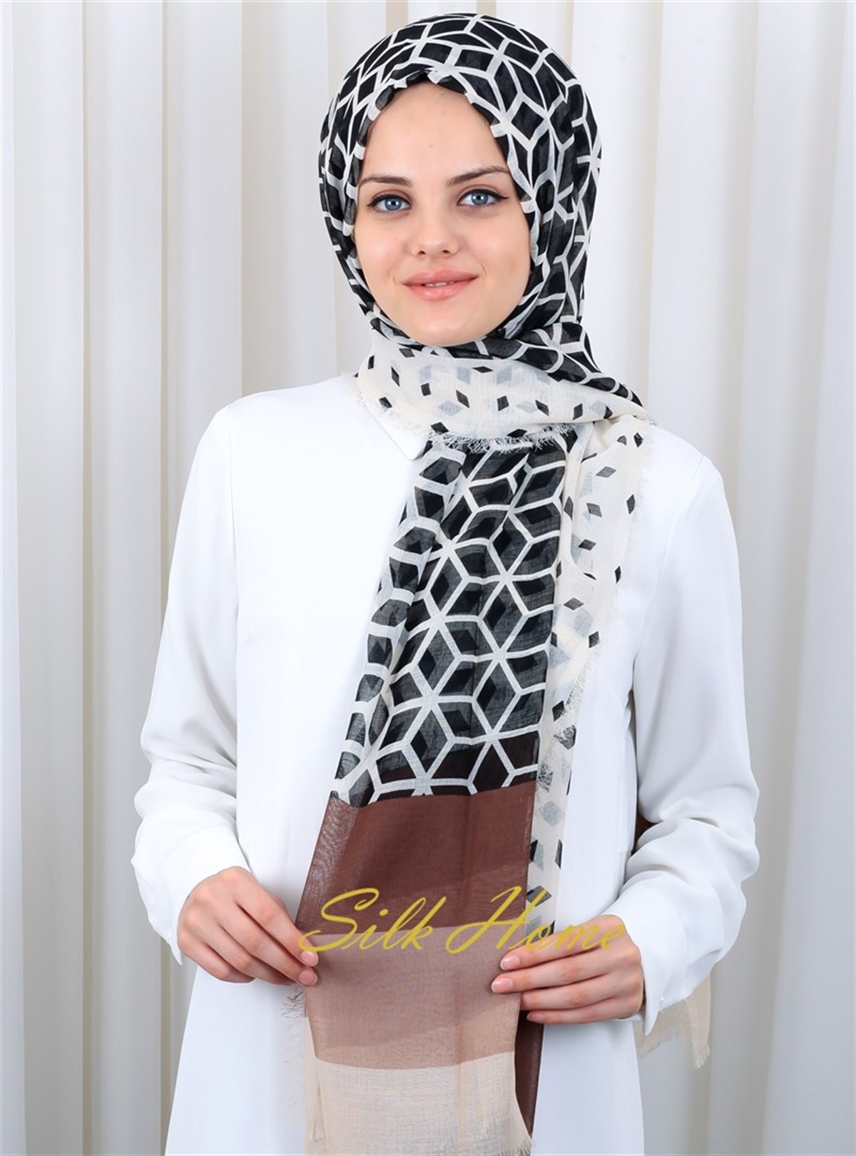 Silk Home Desenli Haiti Şal 180820-13