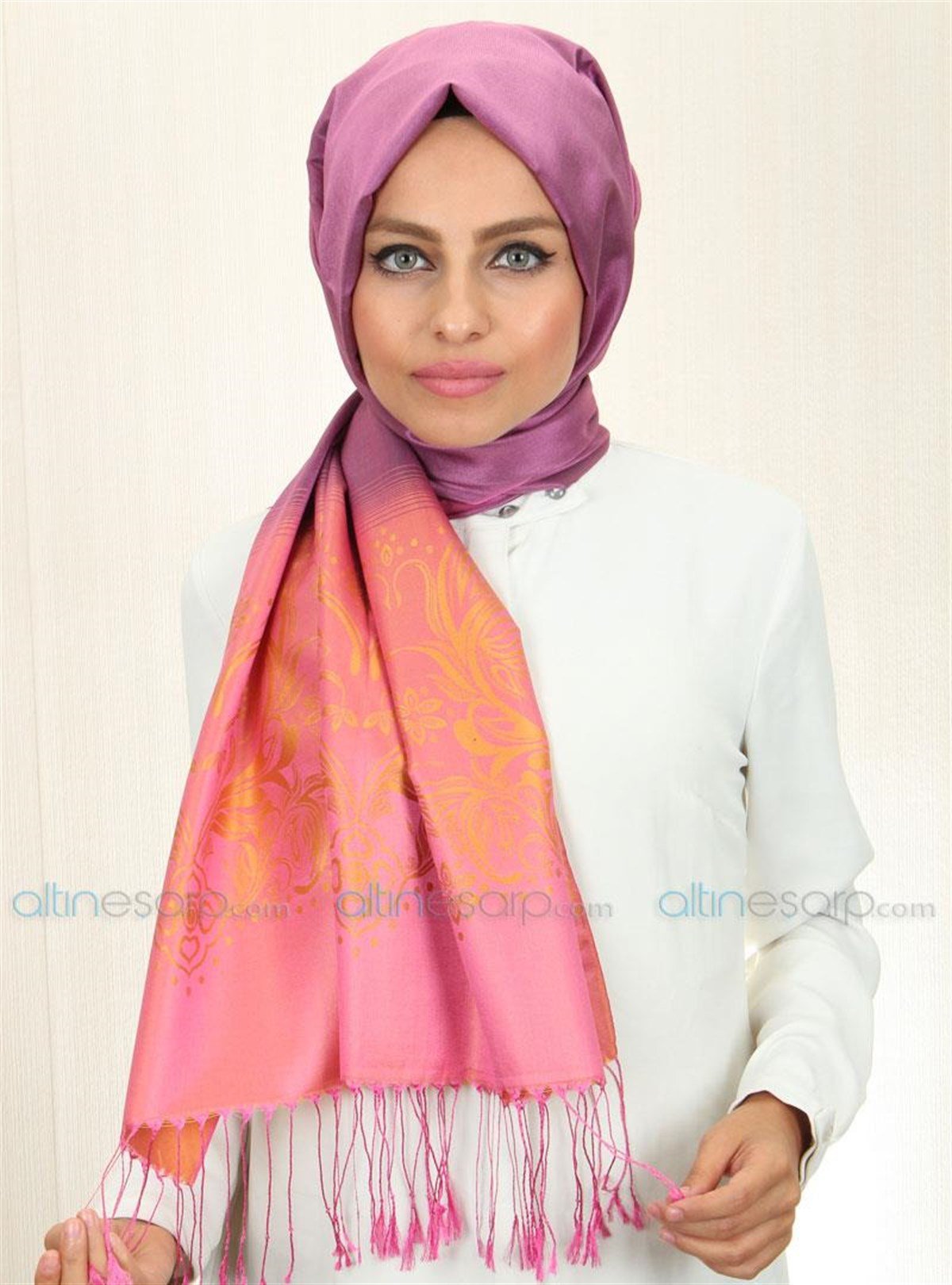 Silk Home Dört Renk %100 İpek Şal  SE1089-14