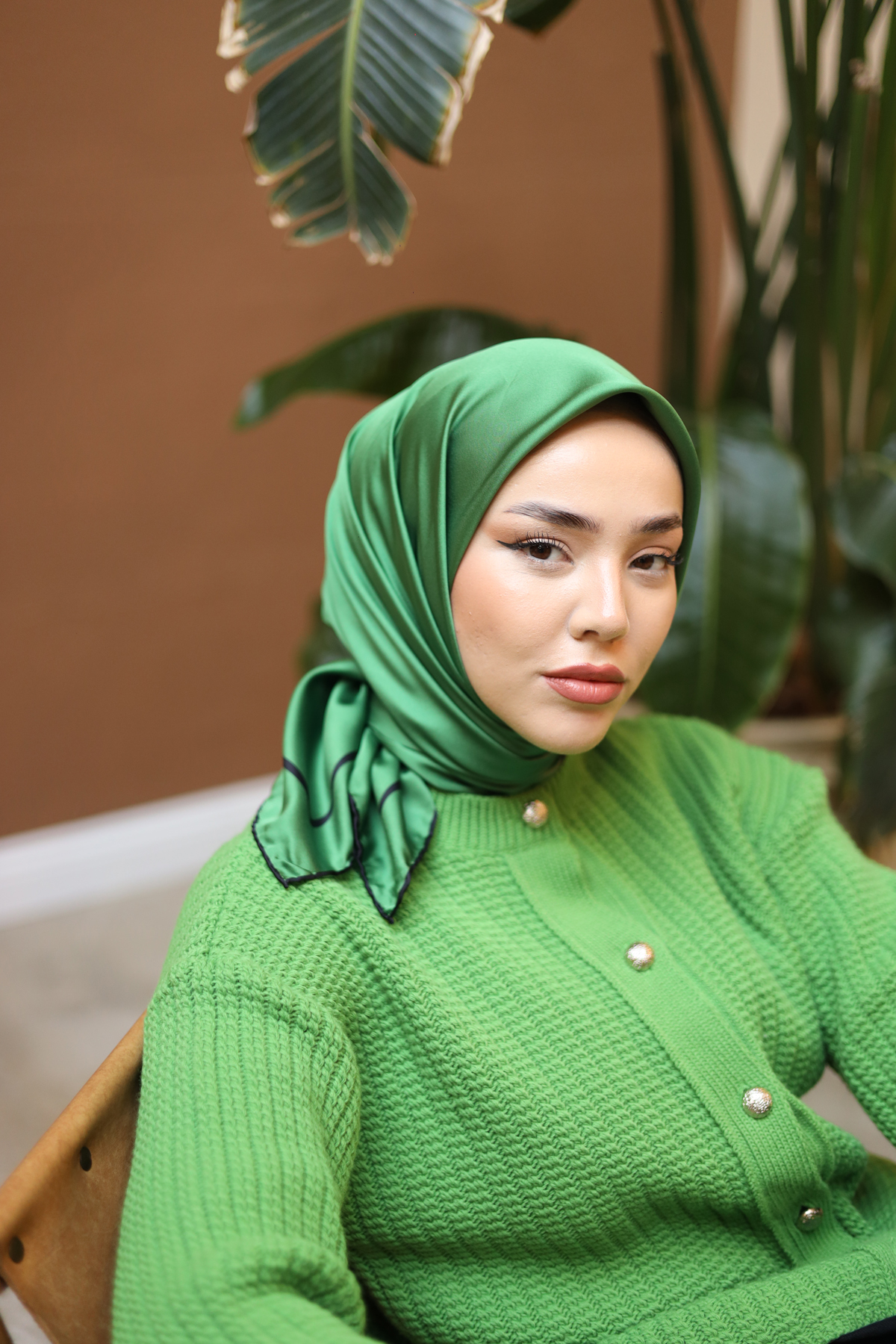 Silk Home Düz Micro Saten Eşarp 28010-14