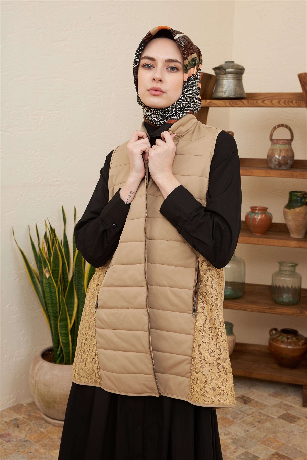 Silk Home Lotus Yelek Camel L10103-01