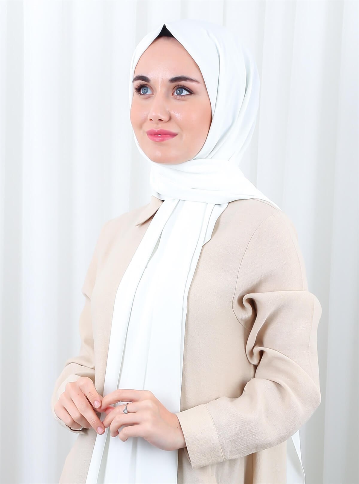 Silk Home Medine İpeği Şal Beyaz 300719-76