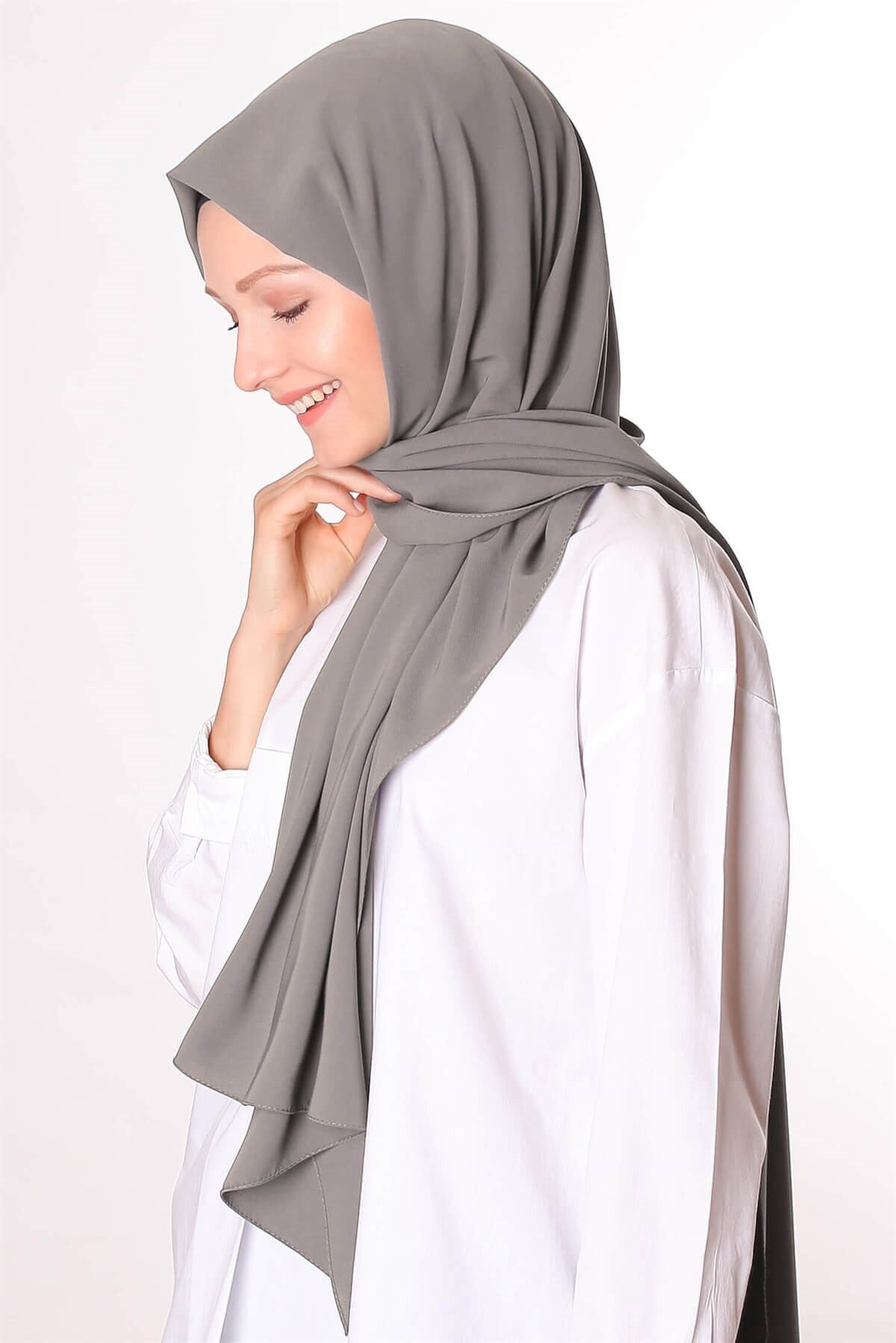 Silk Home Medine İpeği Şal Füme 300719-10