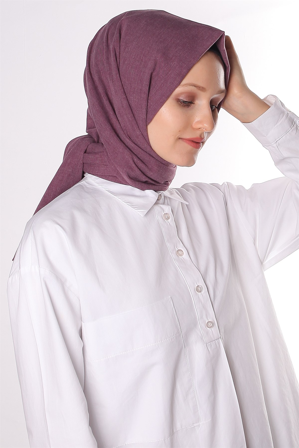 Silk Home Natural Şal Mürdüm 6072095-26