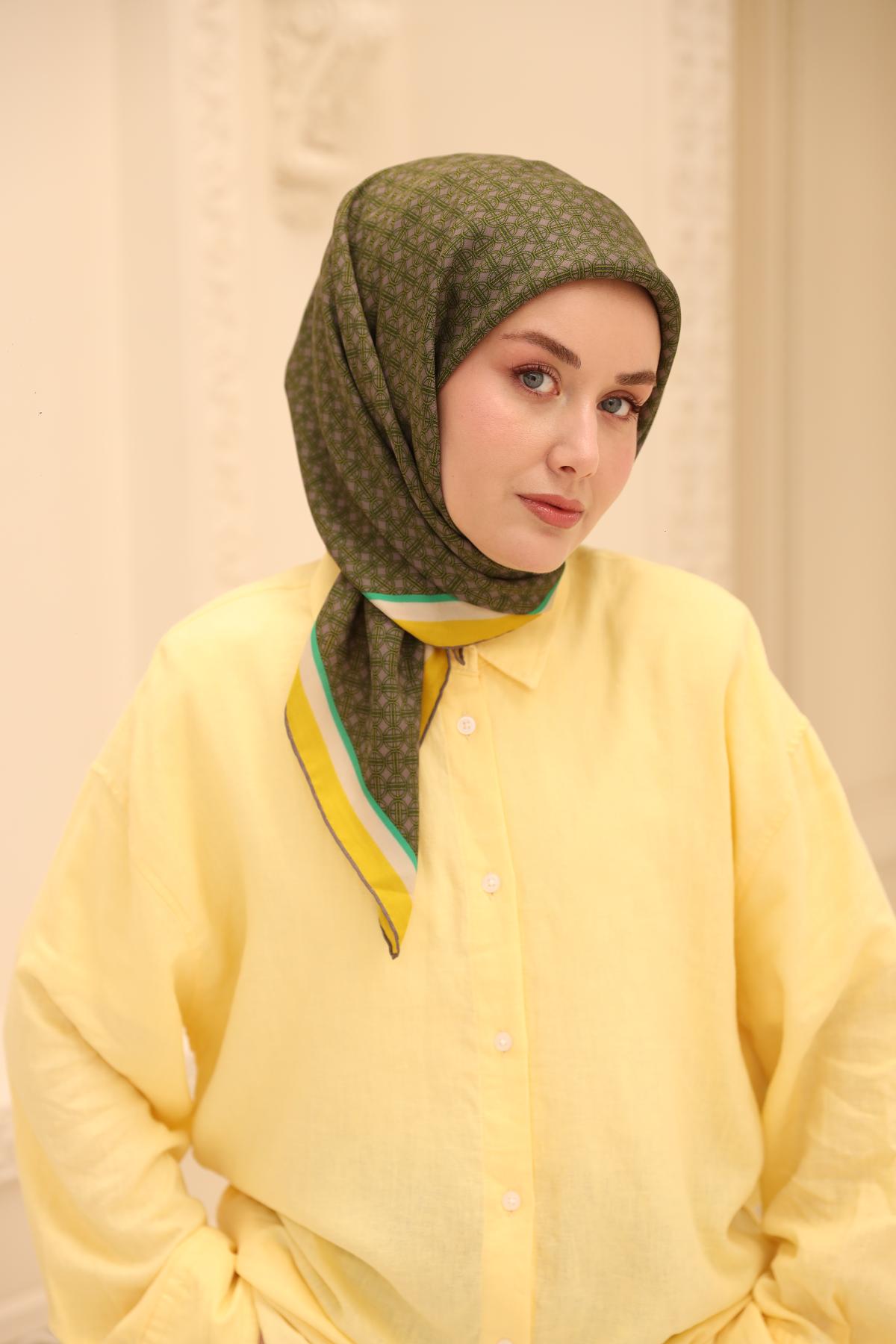 Organik Pamuk İpek EşarpSilk Home Organik Eşarp 79014-17