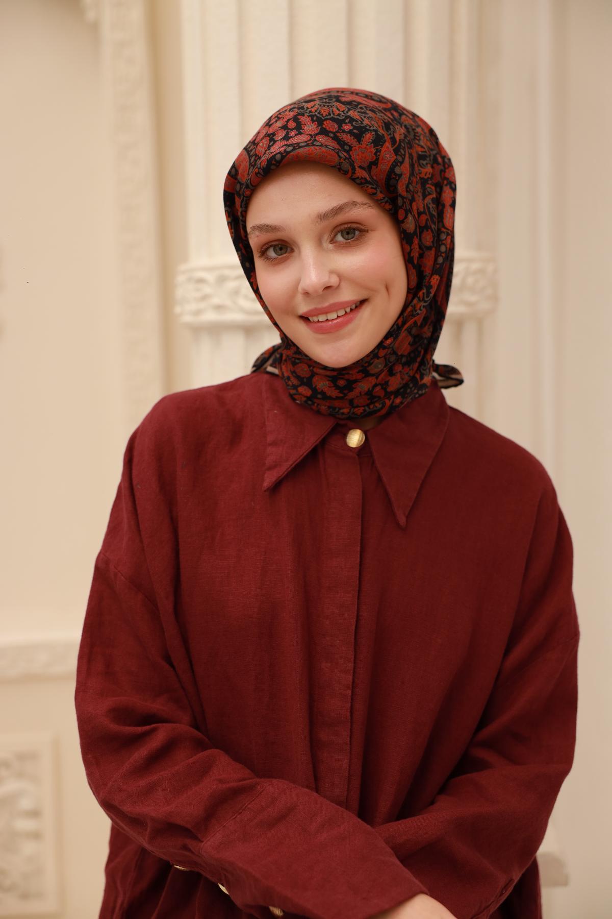 Organik Pamuk İpek EşarpSilk Home Organik Eşarp 79015-05