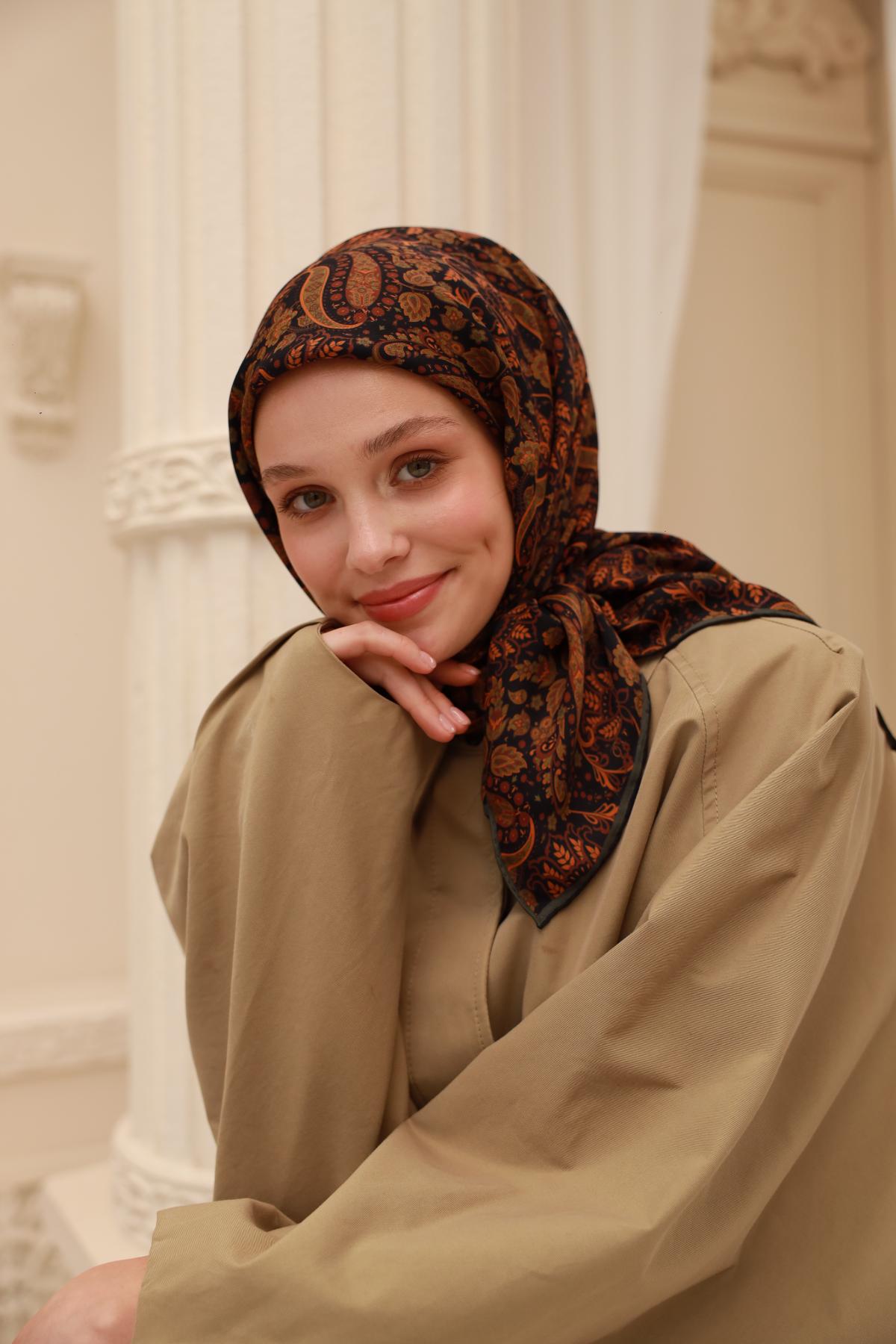 Organik Pamuk İpek EşarpSilk Home Organik Eşarp 79015-07