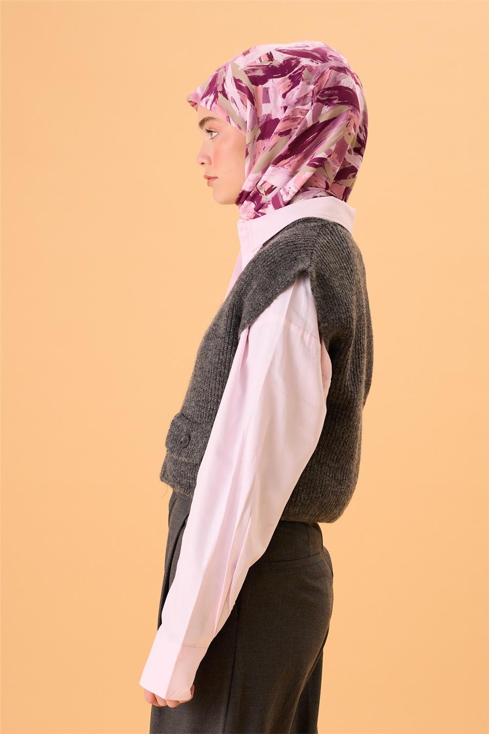 Organik Pamuk İpek EşarpSilk Home Organik Eşarp 79017-15