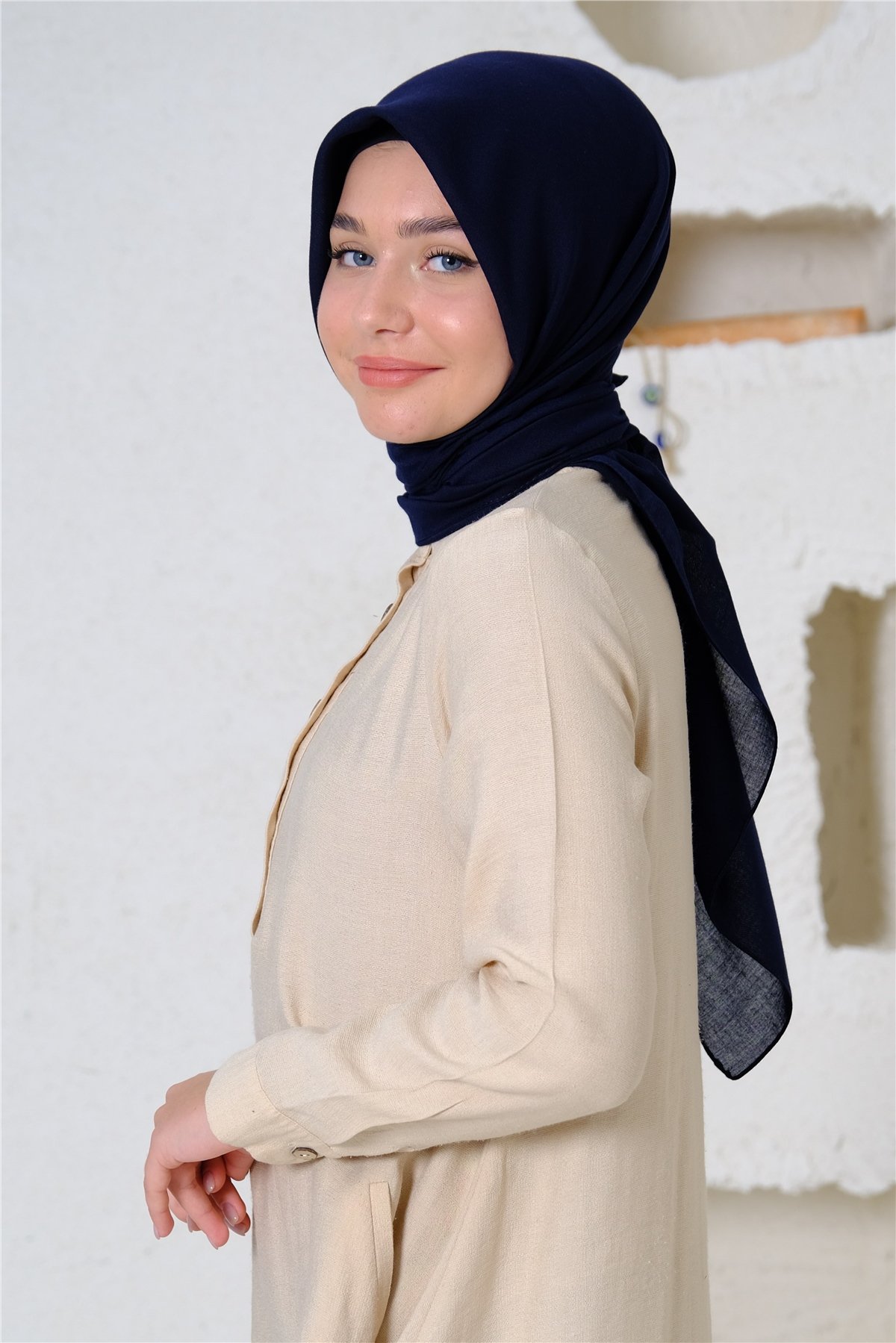 Silk Home Soft Koton Eşarp Lacivert 74001-27