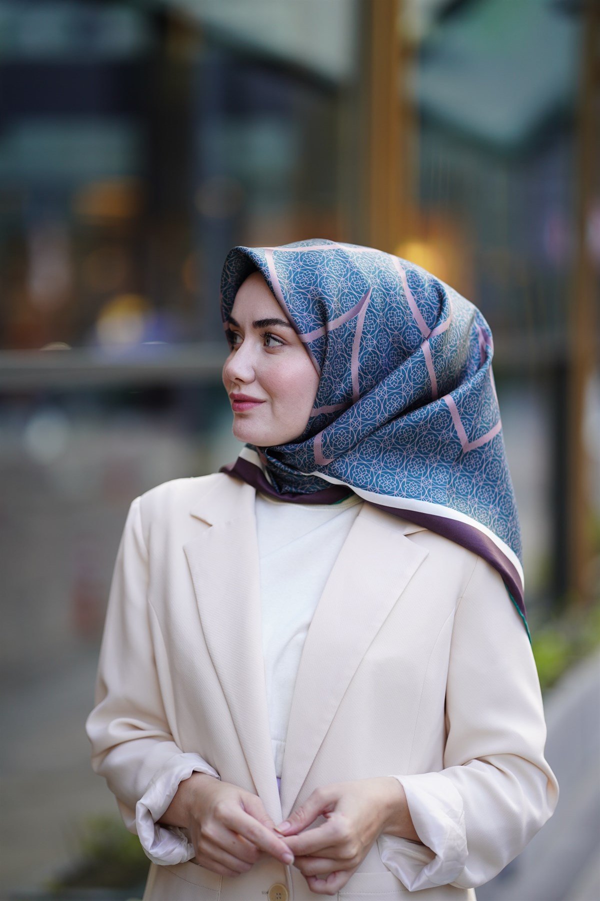Silk Home Sura (Saten) İpek Eşarp 11388-S21