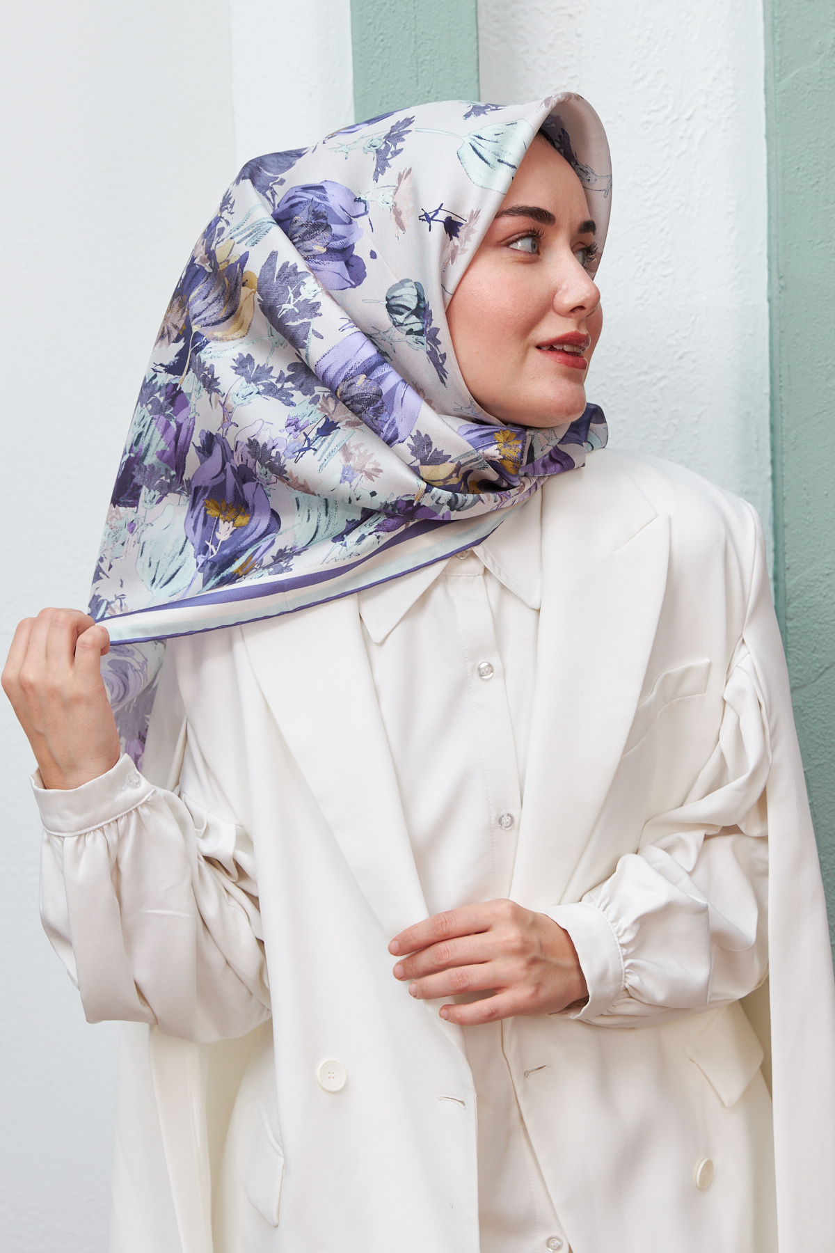 Silk Home Sura (Saten) İpek Eşarp 11395-S01