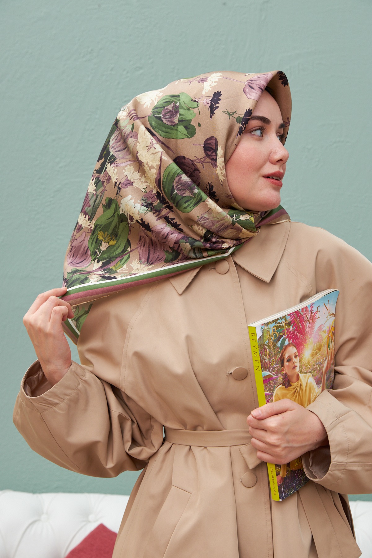 Silk Home Sura (Saten) İpek Eşarp 11395-S02
