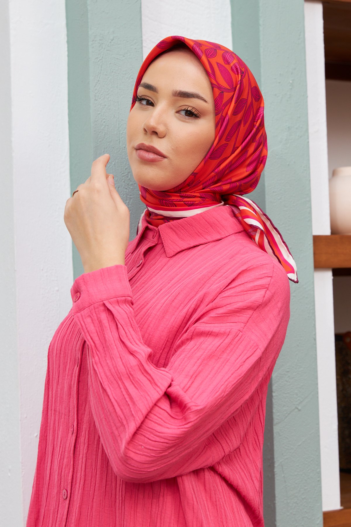 Silk Home Sura (Saten) İpek Eşarp 11397-S17