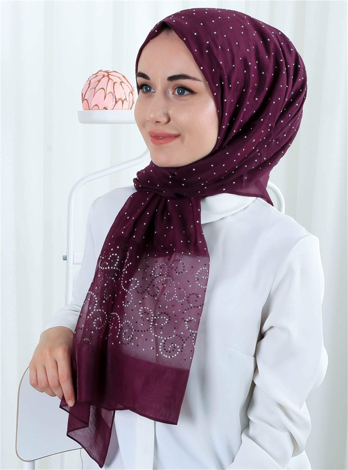 Silk Home Taşlı Şal 4720-11