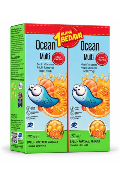 Ocean Multi Şurup 150 ml 1 Alana 1 Bedava