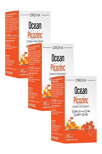 Ocean Picozinc 30 Tablet x 3 Adet