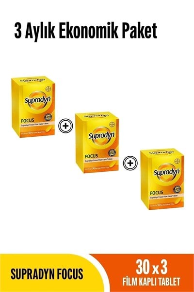 Supradyn Focus 30 Tablet x 3 Adet
