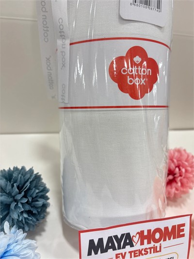 Cotton Box Deluxe Beyaz Tensel Çift Kişilik Lastikli Çarşaf Seti 160x200+30