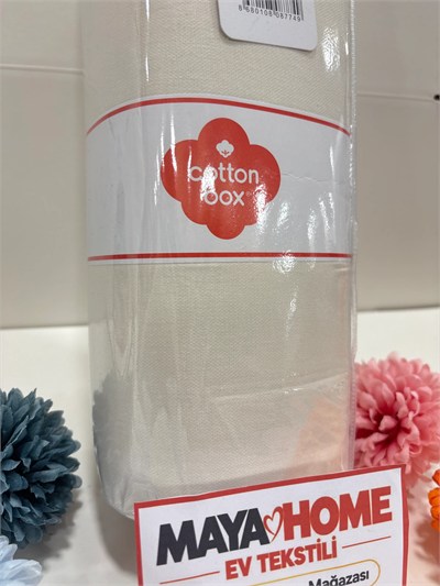 Cotton Box Deluxe Krem Tensel Çift Kişilik Lastikli Çarşaf Seti 160x200+30