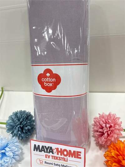 Cotton Box Deluxe Mürdüm Tensel Çift Kişilik Lastikli Çarşaf Seti 160x200+30