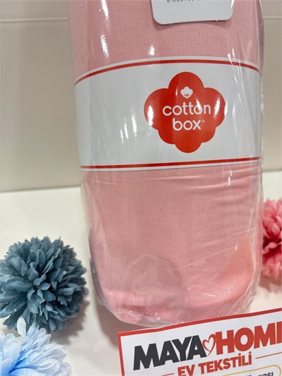 Cotton Box Deluxe Pembe Tensel Çift Kişilik Lastikli Çarşaf Seti 160x200+30