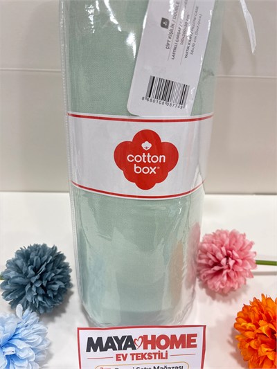Cotton Box Deluxe Yeşil Tensel Çift Kişilik Lastikli Çarşaf Seti 160x200+30