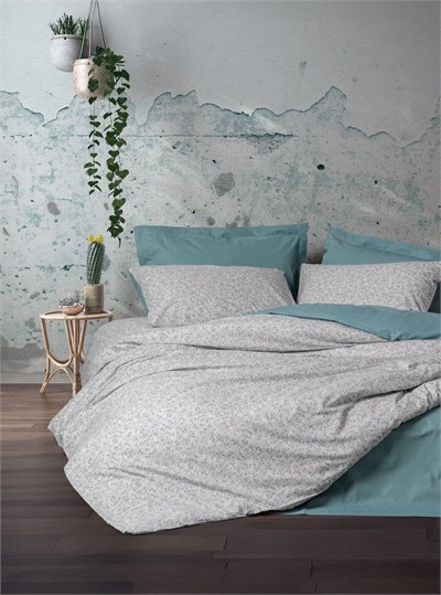 Cotton Box June Mint Çarşafı Lastikli Tek Kişilik Nevresim Takımı