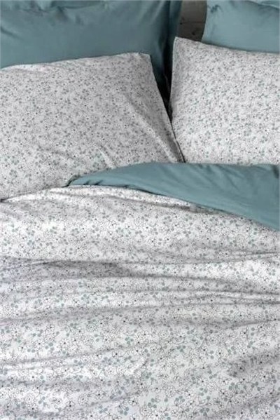 Cotton Box June Mint Çarşafı Lastikli Tek Kişilik Nevresim Takımı