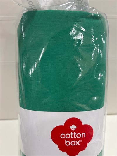 Cotton Box Koyu Yeşil Çift Kişilik Lastikli Çarşaf Seti 160x200+30
