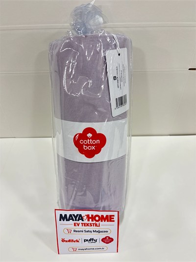 Cotton Box Mürdüm Çift Kişilik Lastikli Çarşaf Seti 160x200+30