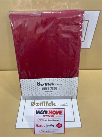 Özdilek Bordo Lastikli Çarşaf Seti 100x200+30