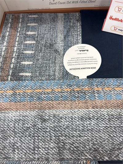 Özdilek Colorado Tek Kişilik Lastikli Çarşaf Denim Nevresim Takımı