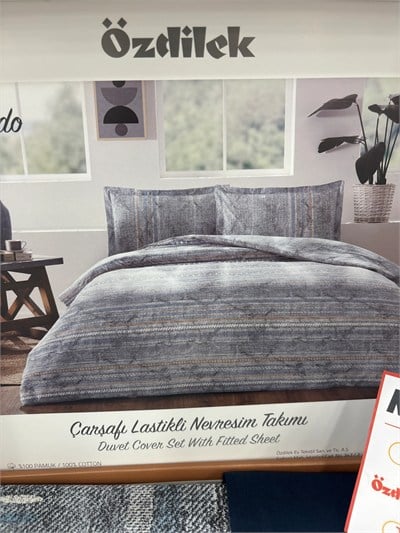 Özdilek Colorado Tek Kişilik Lastikli Çarşaf Denim Nevresim Takımı