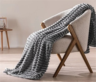 Puffy Sova Antrasit Çift Kişilik Wellsoft Battaniye 200x220