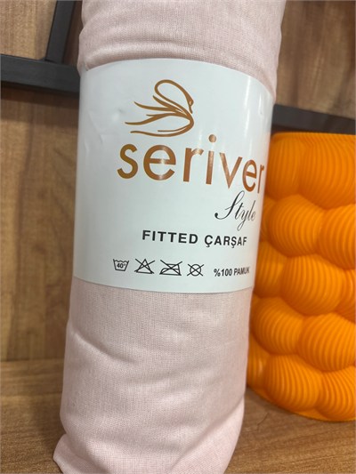 Seriver Tek Kişilik Pudra Lastikli Çarşaf Seti 100x200+30