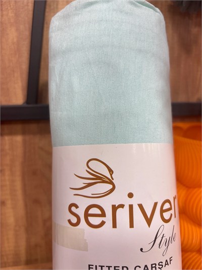 Seriver Tek Kişilik Turkuaz Mavi Lastikli Çarşaf Seti 100x200+30